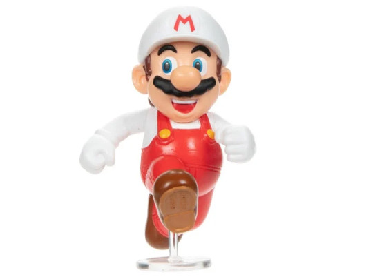 World of Nintendo 2.50" Fire Running Mario Limited Articulation Figure