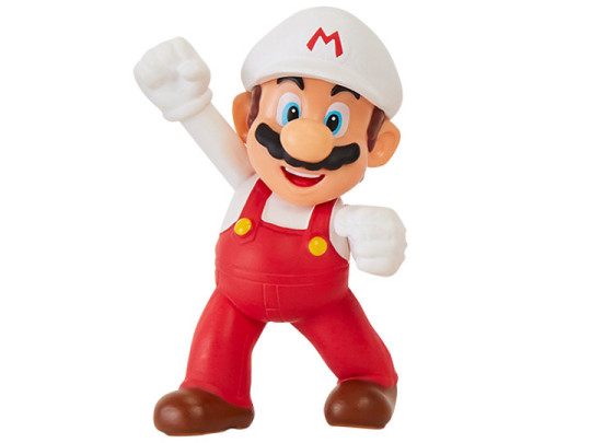 World of Nintendo 2.50" Fire Mario (Fist Bump) Limited Articulation Figure