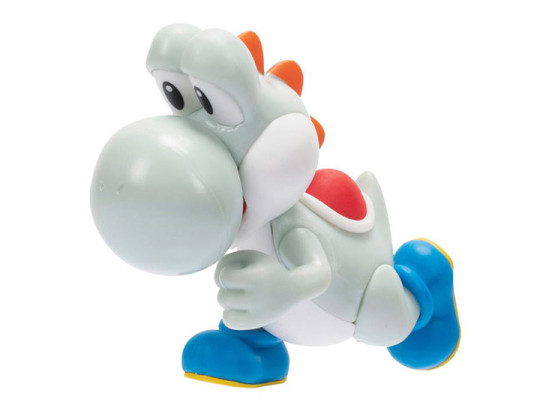 World of Nintendo 2.50" White Running Yoshi Limited Articulation Figures