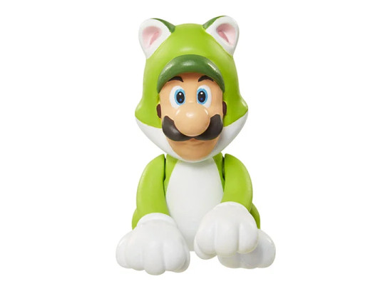 World of Nintendo 2.50" Cat Luigi Limited Articulation Figure
