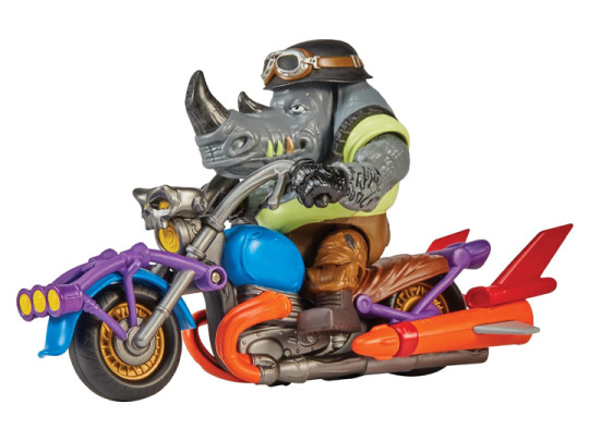 Teenage Mutant Ninja Turtles: Mutant Mayhem Chopper Cycle with Rocksteady Vehicle Set
