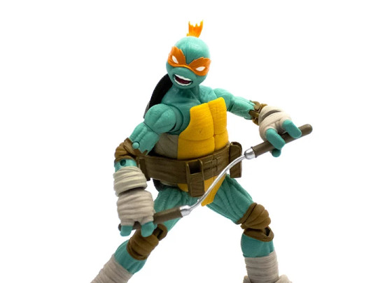 Teenage Mutant Ninja Turtles BST AXN Comic Heroes Michelangelo