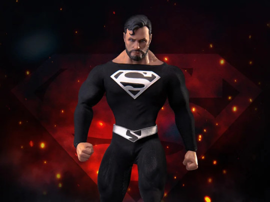 DC Comics Dynamic 8ction Heroes DAH-45SP Superman (Black Suit) BBTS Exclusive
