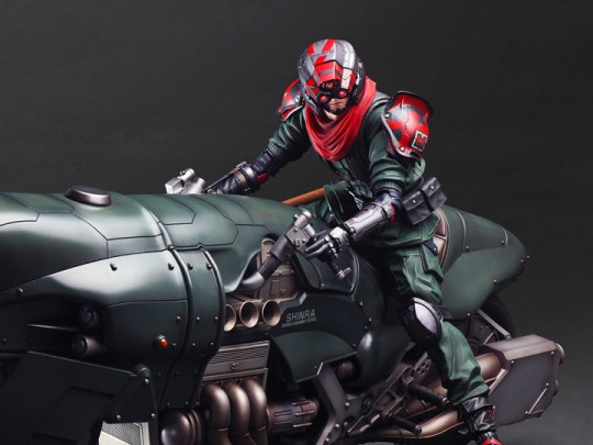 Final Fantasy VII: Remake Play Arts Shinra Elite Security Officer and Motorcycle Set