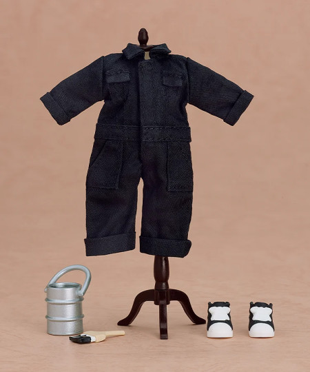 Doll Outfit Set: Colorful Coveralls (Black/Khaki/Denim)