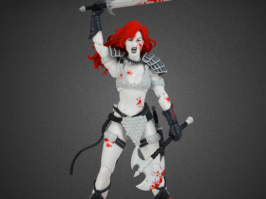 Red Sonja Epic H.A.C.K.S. Red Sonja (Black, White & Red) PX Previews Exclusive 1/12 Scale Action Figure