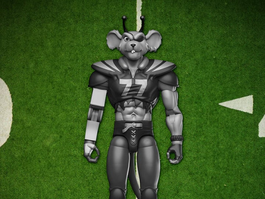 Biker Mice from Mars Sports Bros Touchdown Modo (Black & White Ver.) PX Previews Exclusive Limited Edition Action Figure