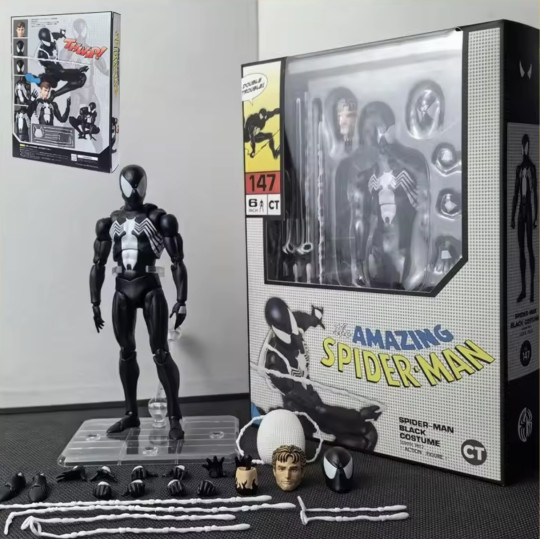 Display by KaddPW: Black Suit Spider-Man (CT Toys KO)