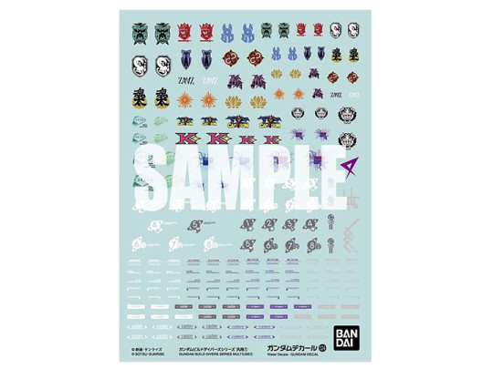 Gundam Decal No.124 Mobile Suit Gundam Build Divers No. 1 Multiuse Decal Sheets