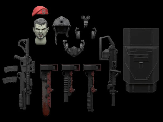 Season 01 Delta Red Nocturnal Operations Zombie Defense Load Out Accessories