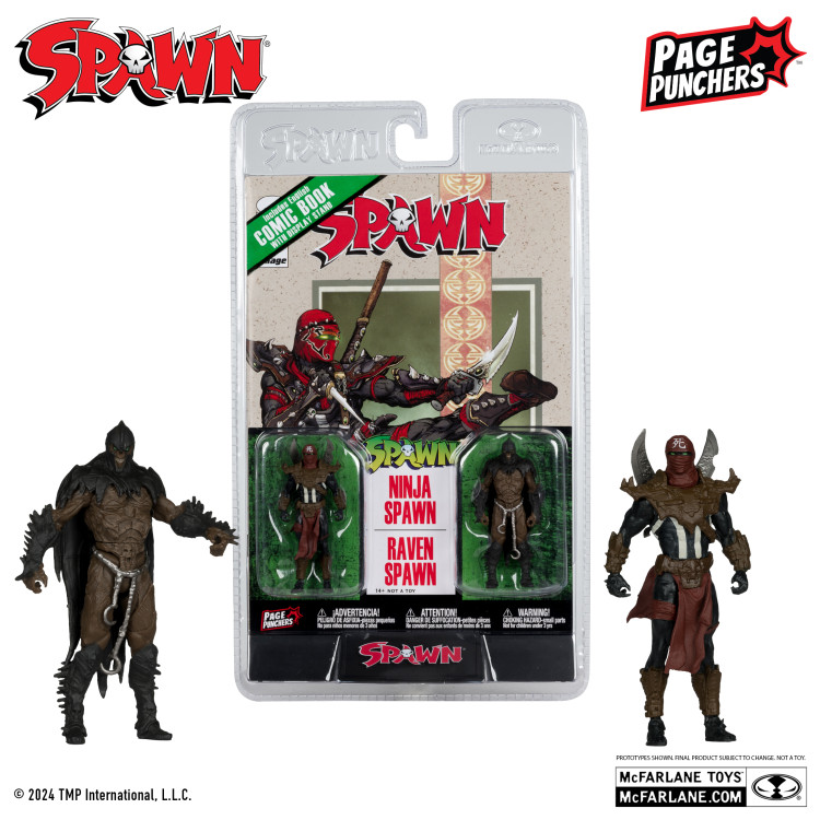 Spawn 2024 Ninja Spawn And Raven Spawn 3″ Figure (Page Punchers)