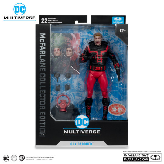 Guy Gardner (Red Lantern) Mcfarlane Collector Edition #37 (Red )