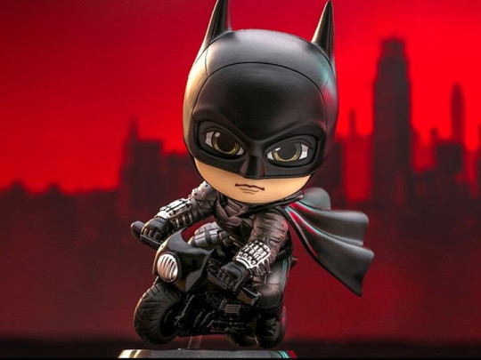 The Batman Cosbaby Batman and Batcycle