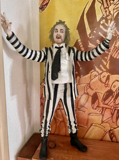 NECA 1988 Beetlejuice (Black and White Striped Suit)