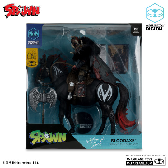 Bloodaxe With Horse (Spawn: The Dark Ages)   2-Pack With Mcfarlane Toys Digital Collectible