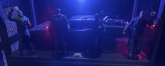 The Batman movie figure shelf