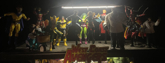 West Coast avengers comic shelf
