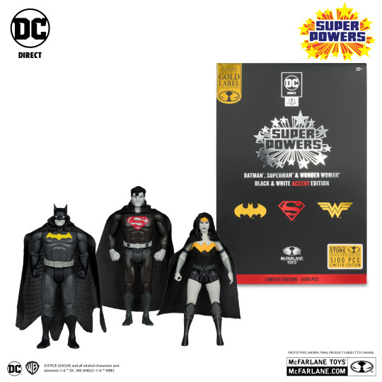 Batman, Superman & Wonder Woman 3Pk