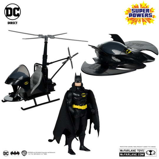 Batman With Batwing And Whirlybat 3Pk