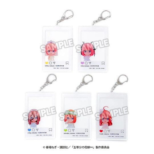 Plus Photo Frame-Inspired Acrylic Keychain Ichika Nakano/Nino Nakano/Miku Nakano/Yotsuba Nakano/Itsuki Nakano