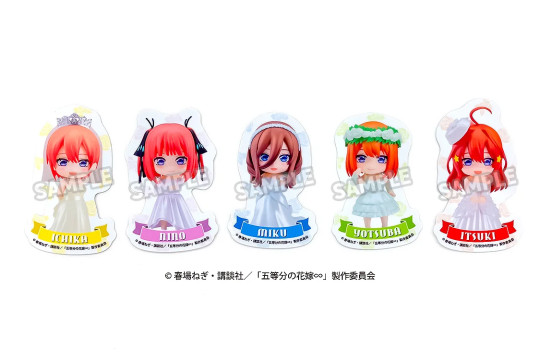 Plus Die-Cut Sticker Ichika Nakano/Nino Nakano/Miku Nakano/Yotsuba Nakano/Itsuki Nakano