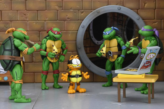【NECA】新品 正規品 TMNT タートルズ ガーフェロ＆オーディ フィギュア Teenage Mutant Ninja Turtles (Archie Comics) x Garfield - Ultimate
