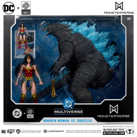 Wonder Woman Vs. Godzilla (Justice League Vs. Godzilla Vs. Kong) 2 Pack