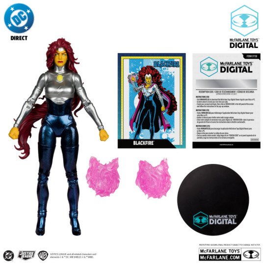 Blackfire (The New Teen Titans) With Mcfarlane Toys Digital Collectible