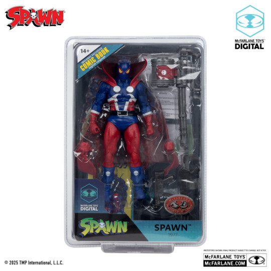Spawn 77 With Comic And Mcfarlane Toys Digital Collectible Red