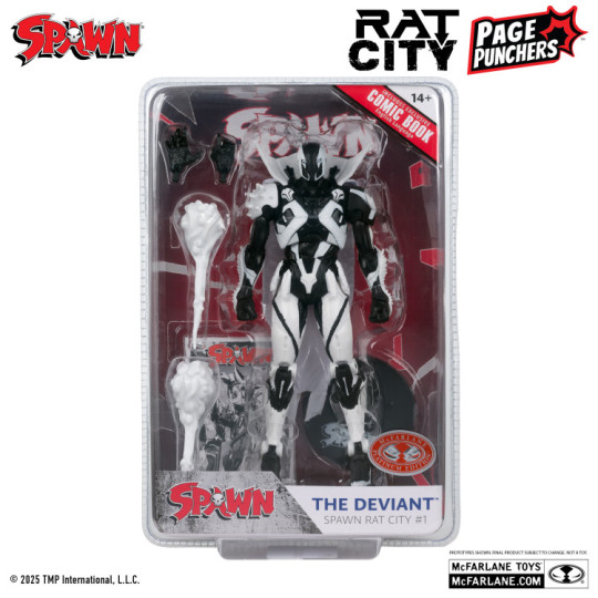 The Deviant (Spawn Rat City #1) With Comic (Line Art) Red