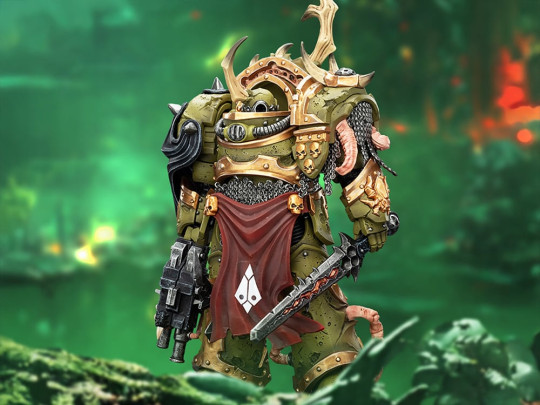 Death Guard Blightlord Terminator (Ver. 3) with Combi-bolter and Bubotic Blade