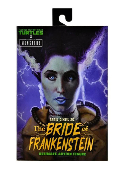 Universal Monsters x Teenage Mutant Ninja Turtles April ONeil as The Bride of Frankenstein