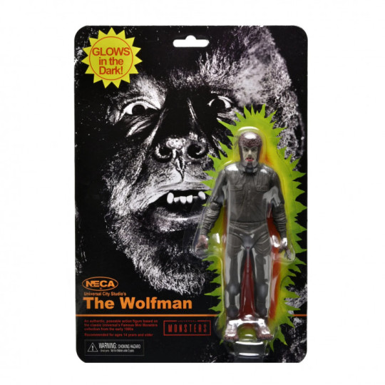 Universal Monsters Retro Glow-In-The-Dark The Wolfman (Remco Tribute)