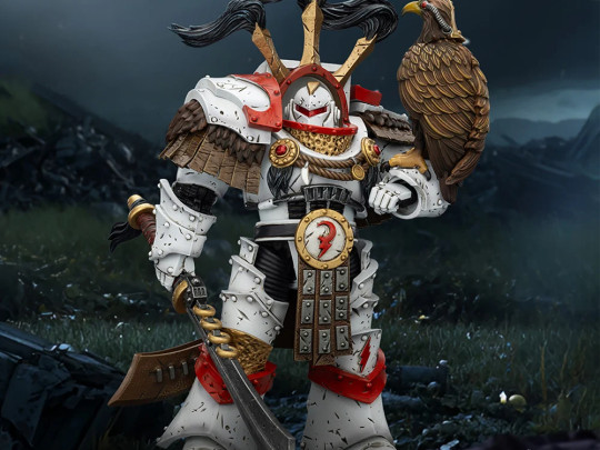 White Scars Legion Praetor in Cataphractii Terminator Armor with Cyber Hawk, Chogorian Sword and Combi-Melta
