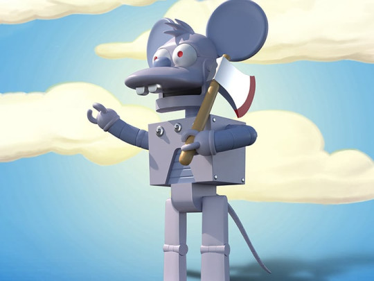 The Simpsons Robot Itchy
