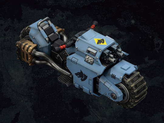 Space Wolves Raider-pattern Combat Bike with Twin-linked Bolt Rifles