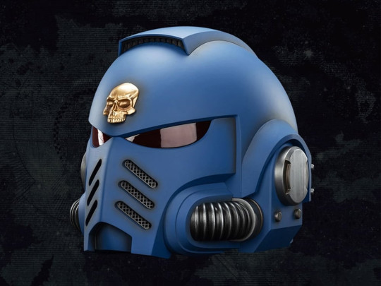 Ultramarines Captain Mk.X 1/1 Scale Helmet Replica