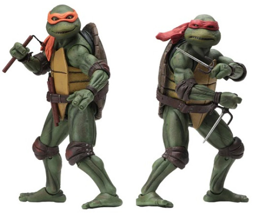 TEENAGE MUTANT NINJA TURTLES RAPHAEL & MICHELANGELO (1990)