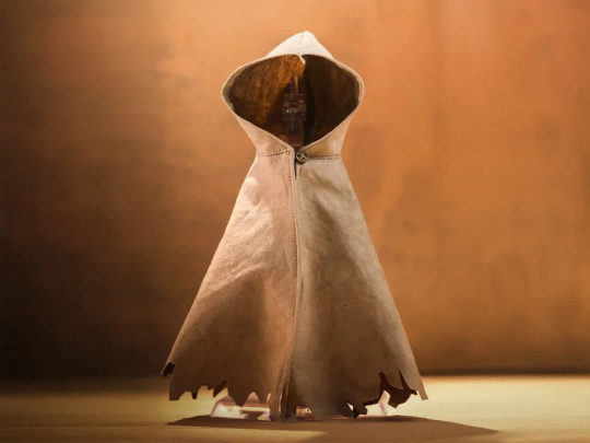Distressed Hooded Cape (Medium Desert Color Ver.) 1/10 Scale Accessory