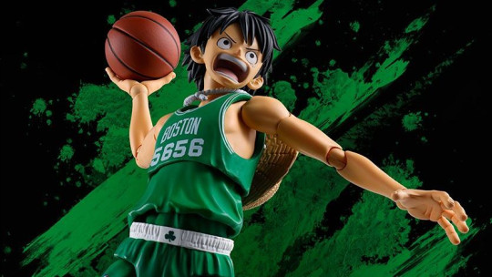 One Piece X Nba Monkey.d.luffy-Boston Celtics Ver.-