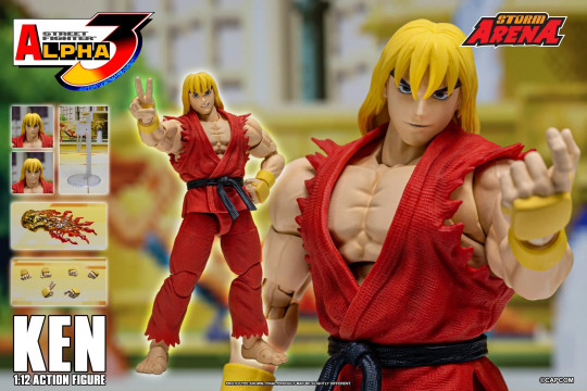 Display by Dondon: Ken - Street Fighter Alpha 3 "Storm Arena" 1/12 Scale