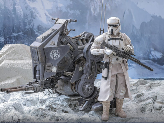 Star Wars: The Mandalorian & Grogu MMS875 Imperial Remnant AT-RT Driver and AT-RT and Vehicle Accessory