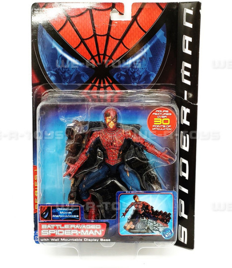 Display by electro_panther: Spider-Man (2000) Movie Action Figure Battle-Ravaged Spider