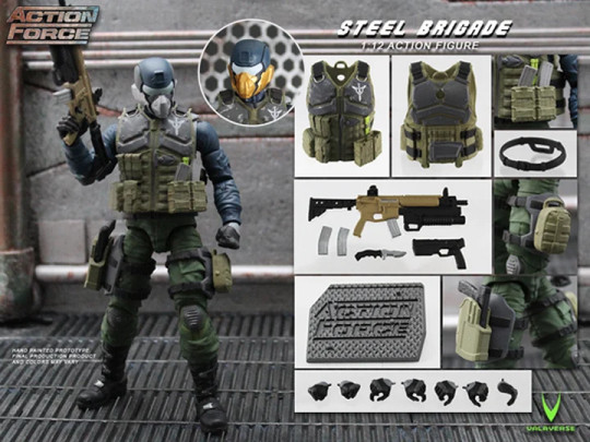 Action Force Steel Brigade 1/12 Scale Figure (Reissue)