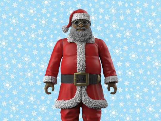 Naughty or Nice Collection Pocket Collection Jolly Santa 1/18 Scale BBTS Exclusive Figure