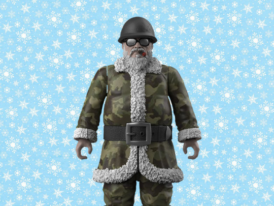 Naughty or Nice Collection Pocket Collection Sgt. Santa 1/18 Scale BBTS Exclusive Figure
