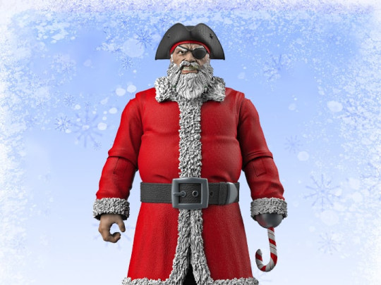 Naughty or Nice Collection Pirate Santa BBTS Exclusive Figure