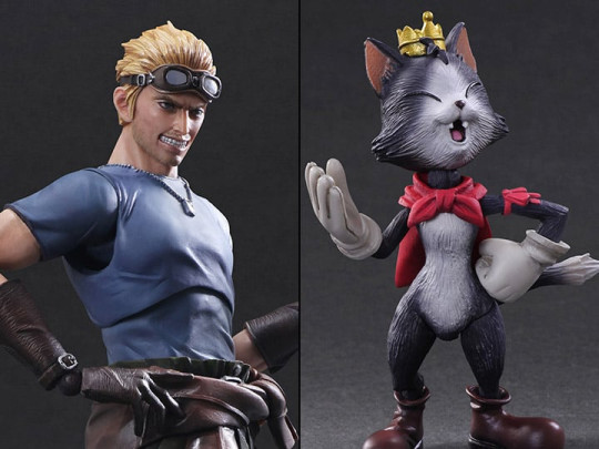 Final Fantasy Play Arts Kai Cid Highwind & Cait Sith