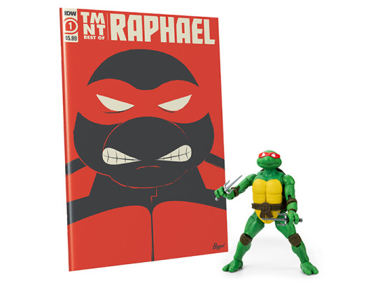 Teenage Mutant Ninja Turtles BST AXN Best of Raphael & Comic Set