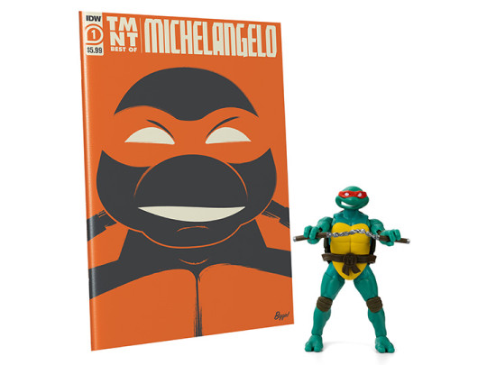 Teenage Mutant Ninja Turtles BST AXN Best of Michelangelo & Comic Set
